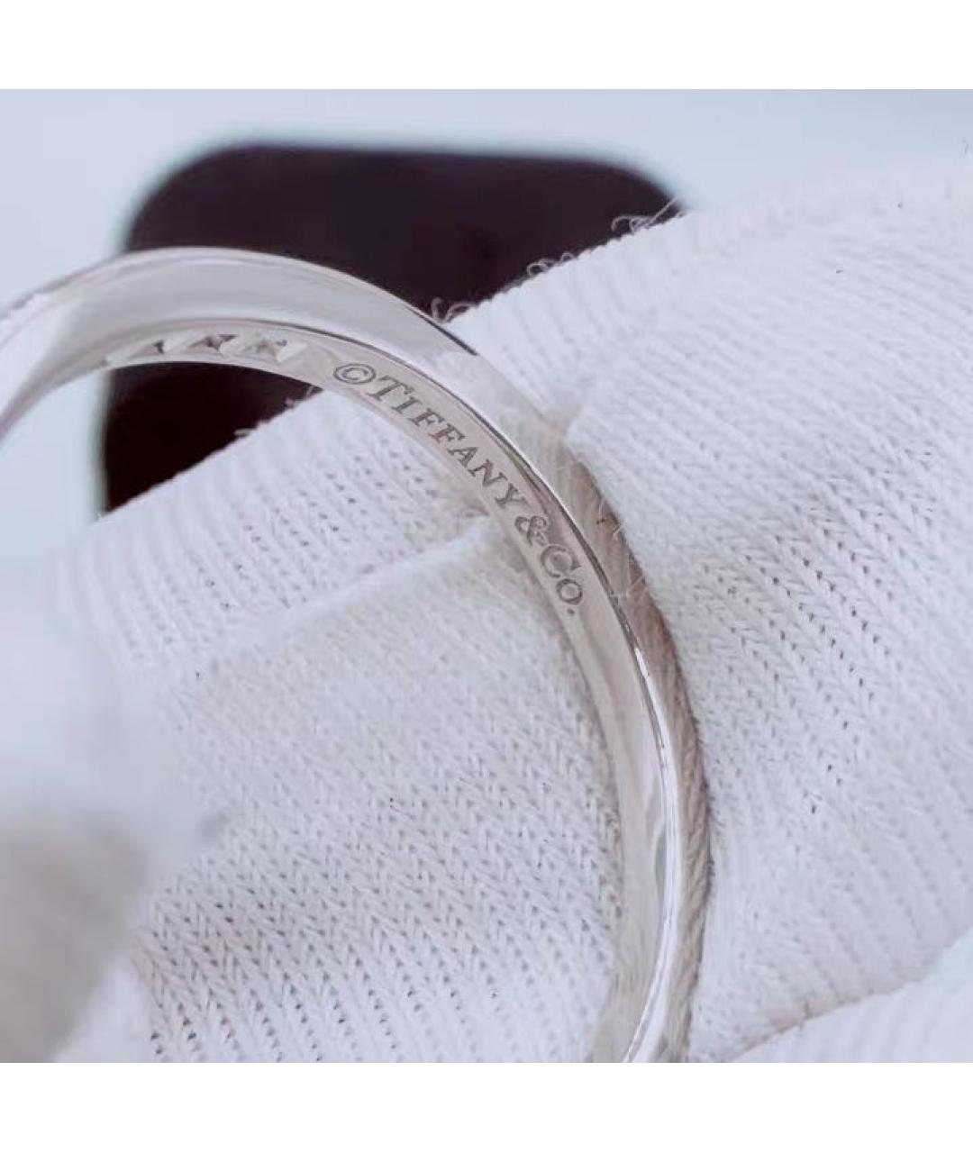 TIFFANY&CO Белое платиновое кольцо, фото 7