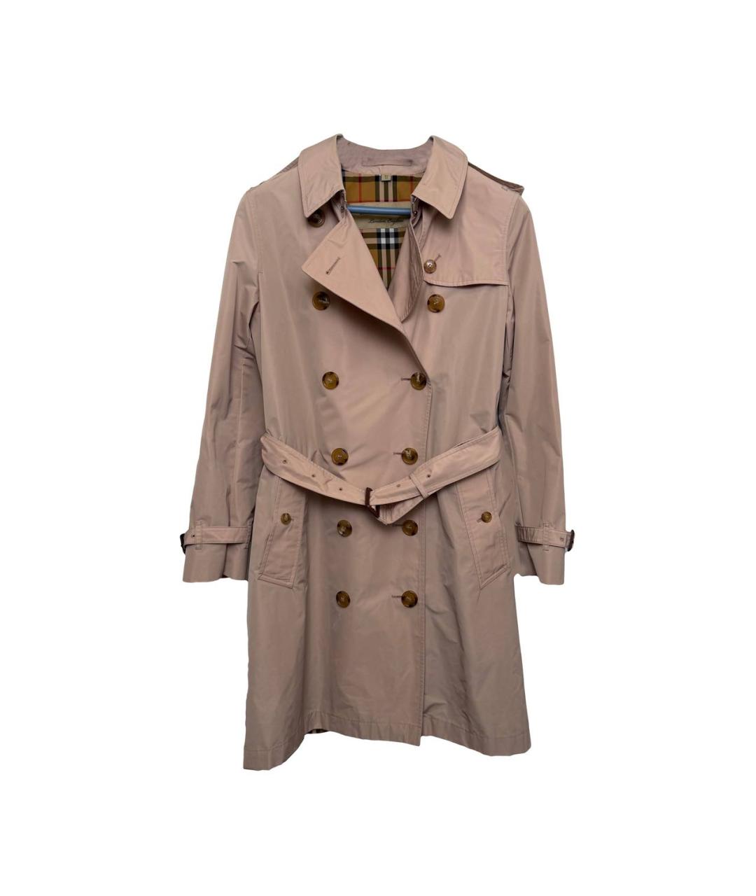 BURBERRY Бежевый хлопковый тренч/плащ, фото 1