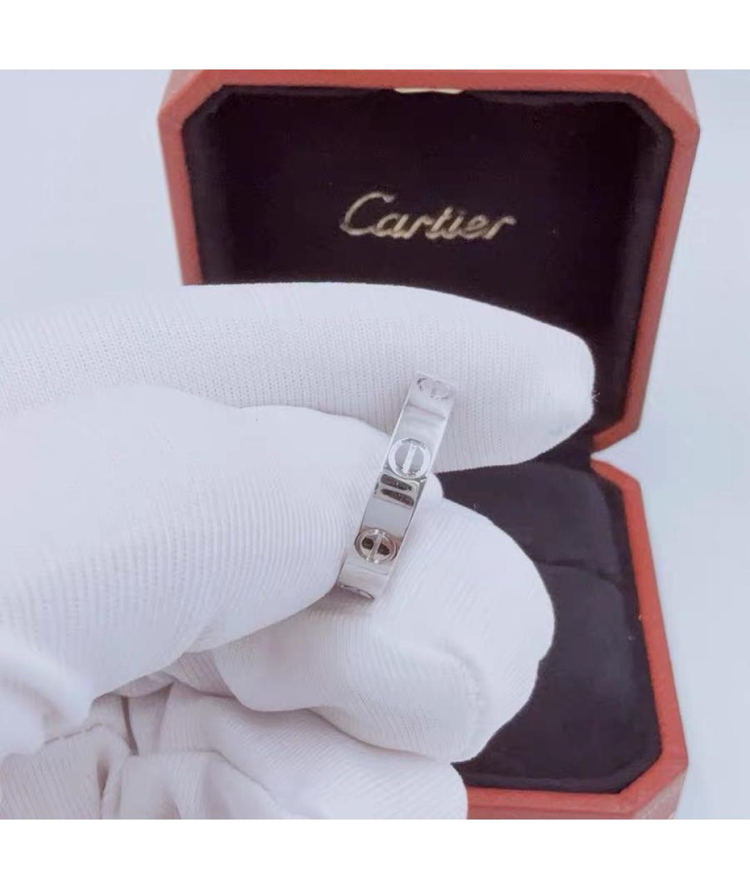 CARTIER Белое кольцо из белого золота, фото 5