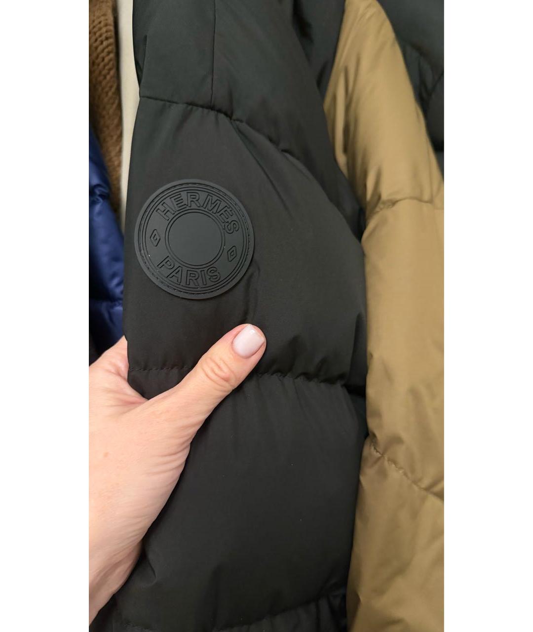 HERMES Черный пуховик, фото 6