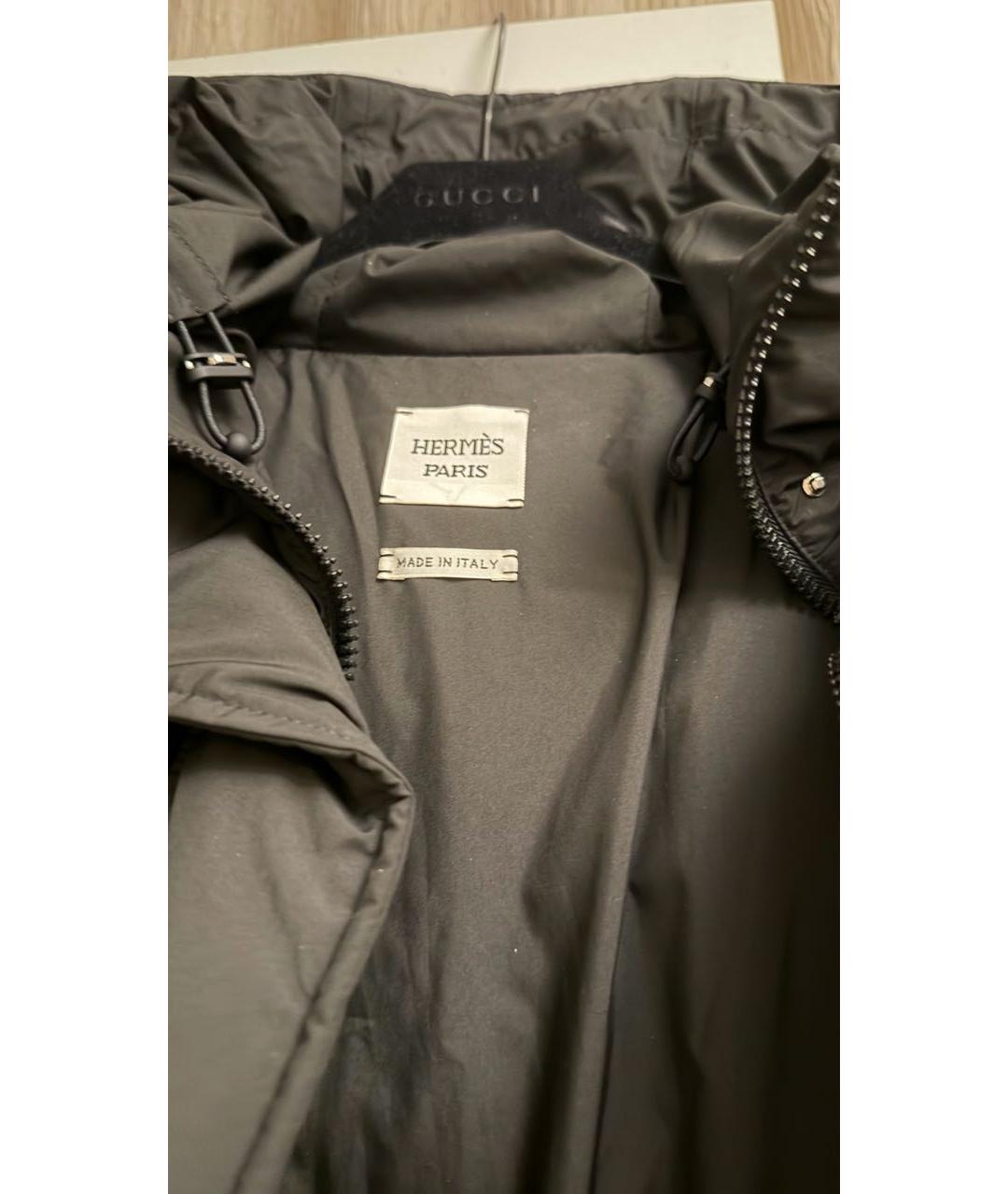HERMES Черный пуховик, фото 3