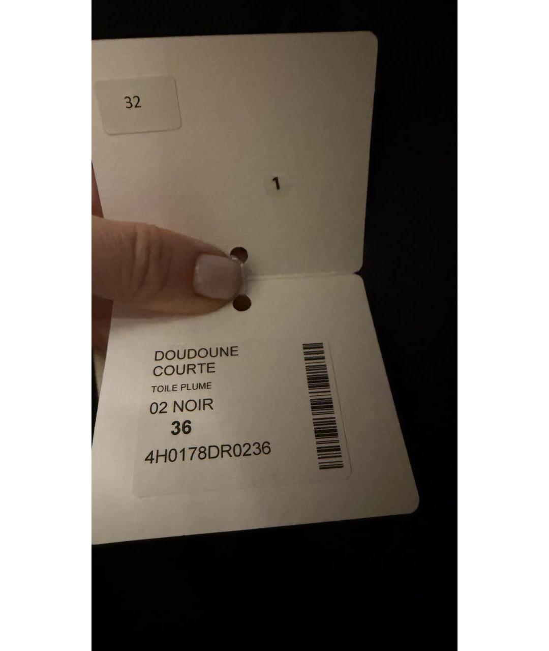 HERMES Черный пуховик, фото 7