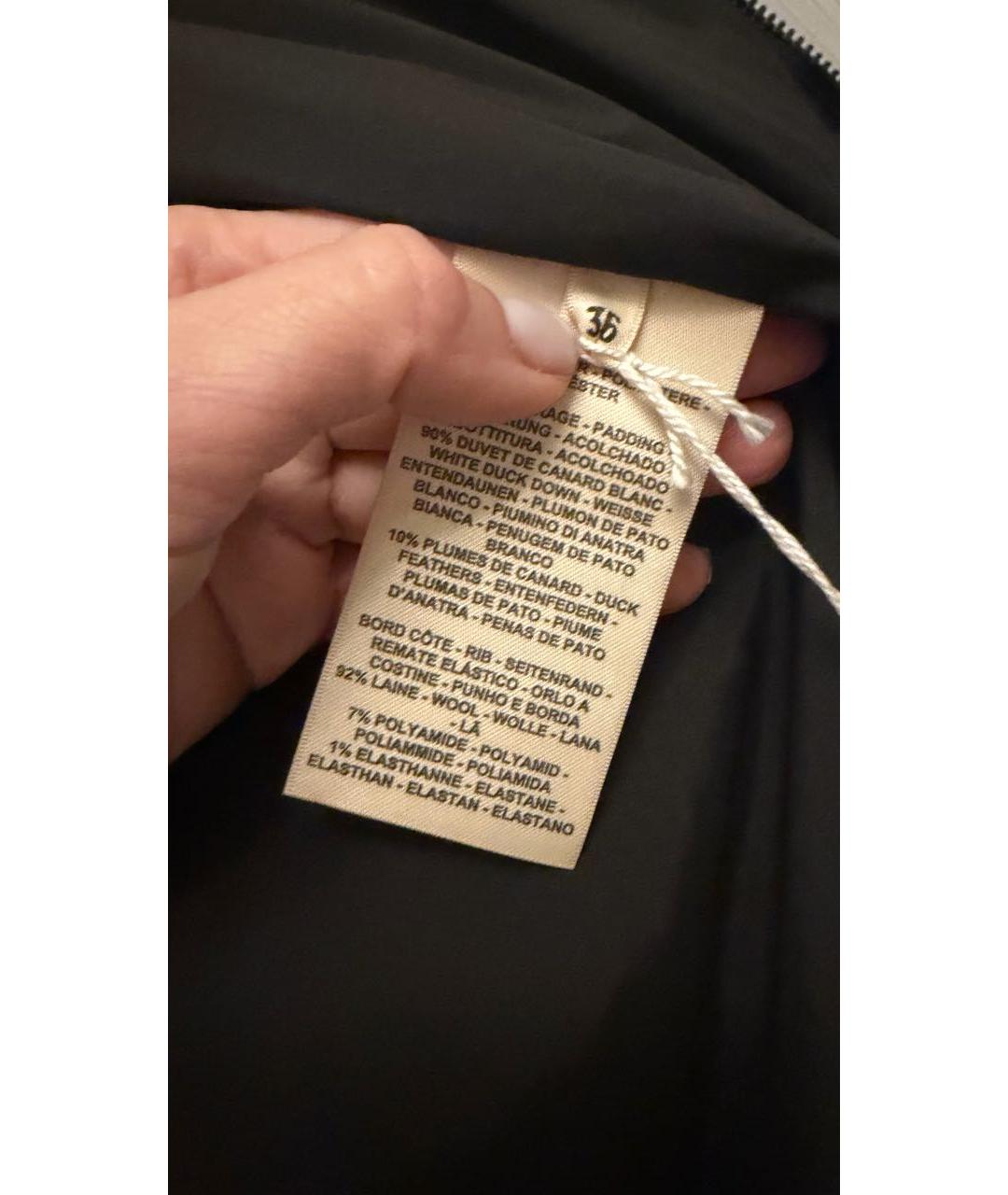 HERMES Черный пуховик, фото 8