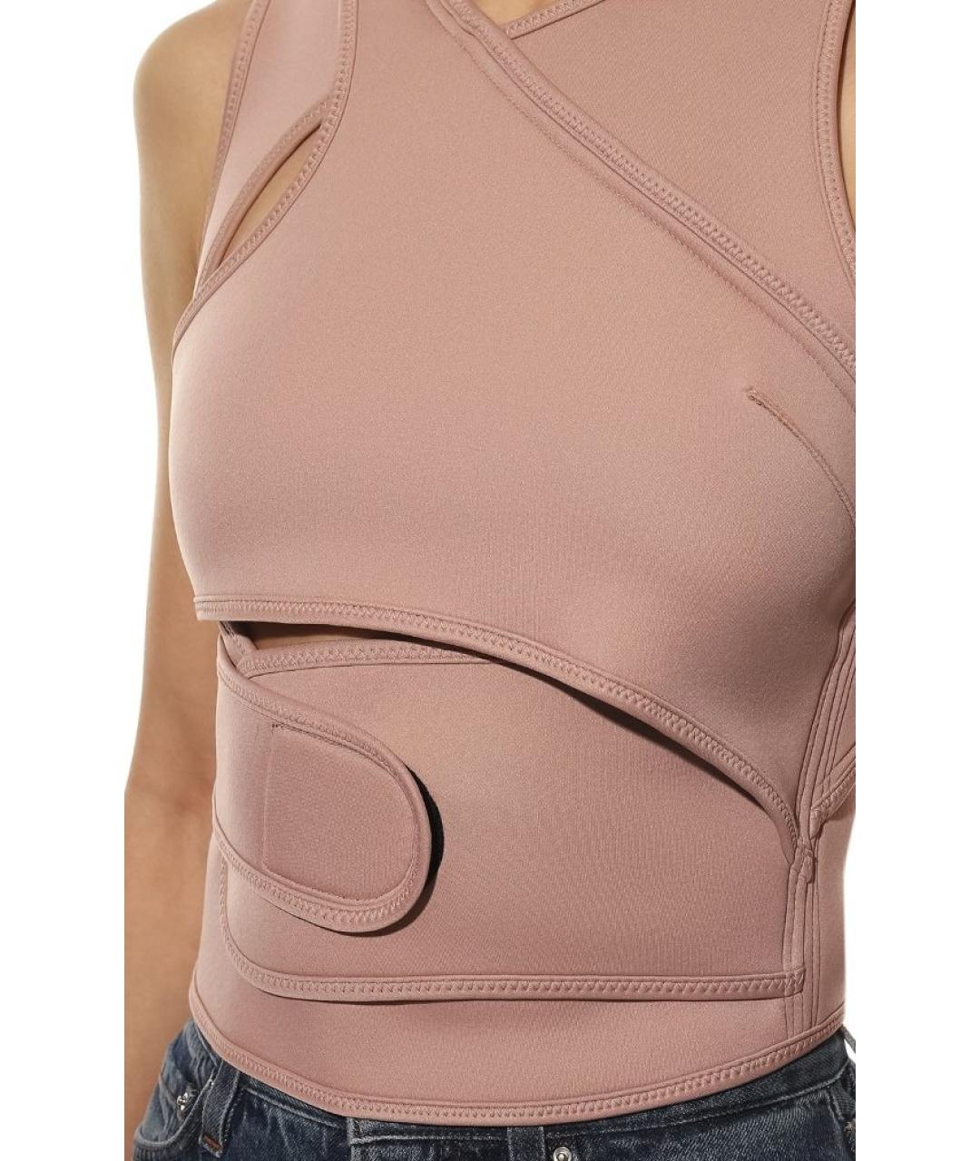 NO. 21 Коралловая полиэстеровая майка, фото 4