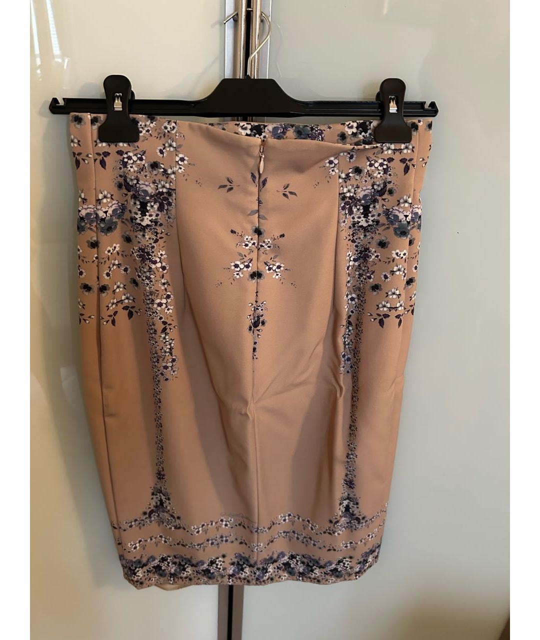 CAVALLI CLASS Бежевая полиамидовая юбка миди, фото 2
