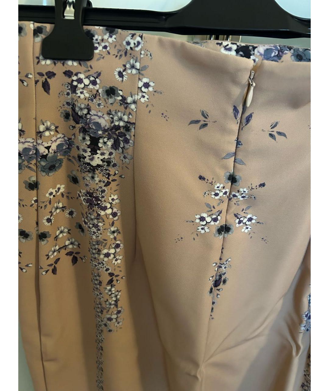 CAVALLI CLASS Бежевая полиамидовая юбка миди, фото 3