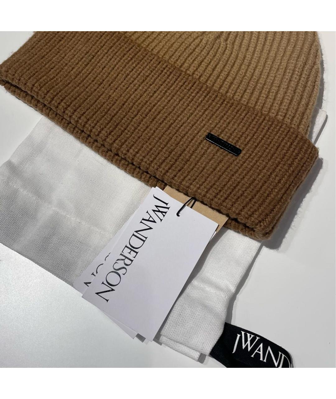 J.W.ANDERSON Коричневая шерстяная шапка, фото 5