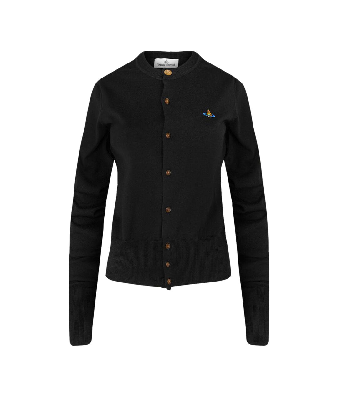 VIVIENNE WESTWOOD Черный хлопковый кардиган, фото 1