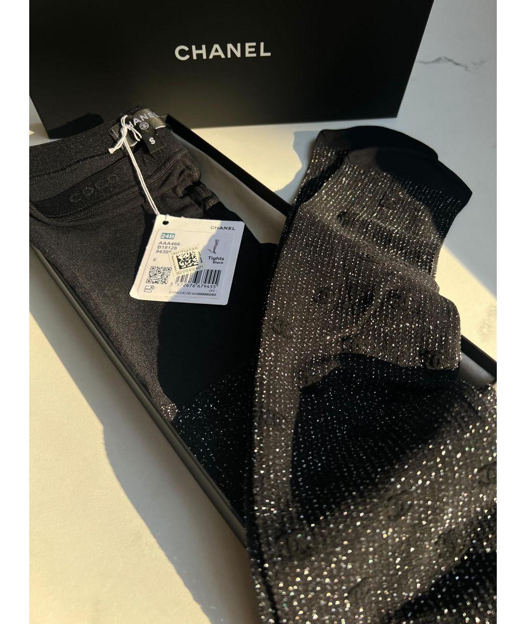 CHANEL Черные носки, чулки и колготы, фото 5