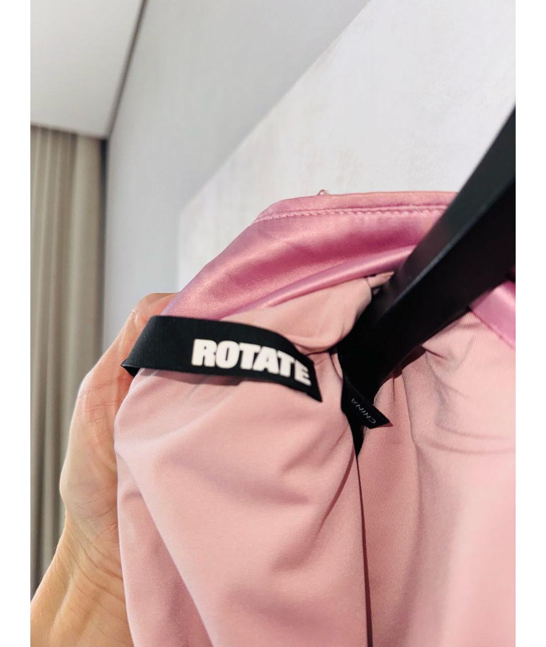 ROTATE Розовое полиэстеровое вечернее платье, фото 6