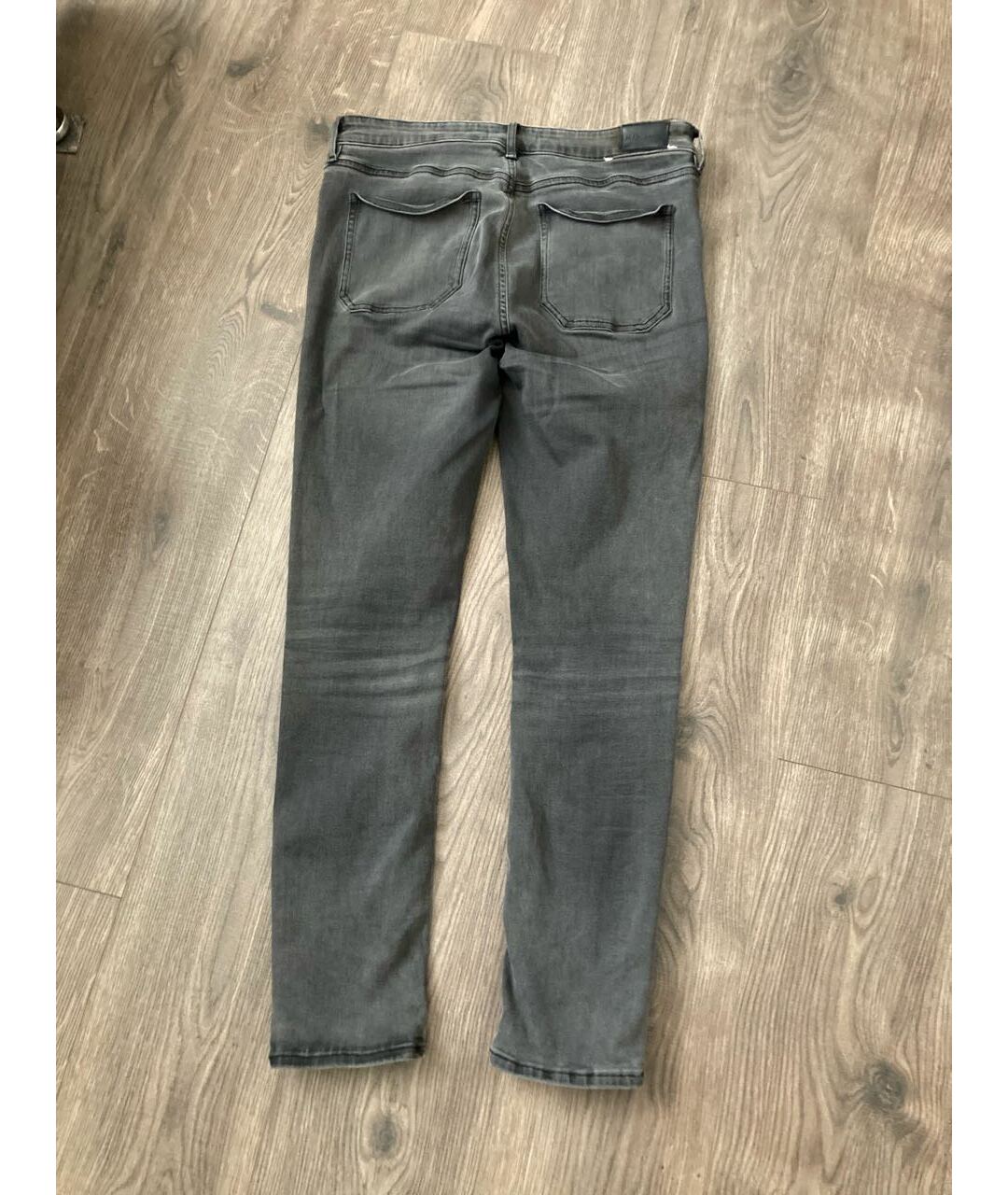 MIH JEANS Серые хлопко-эластановые джинсы слим, фото 5