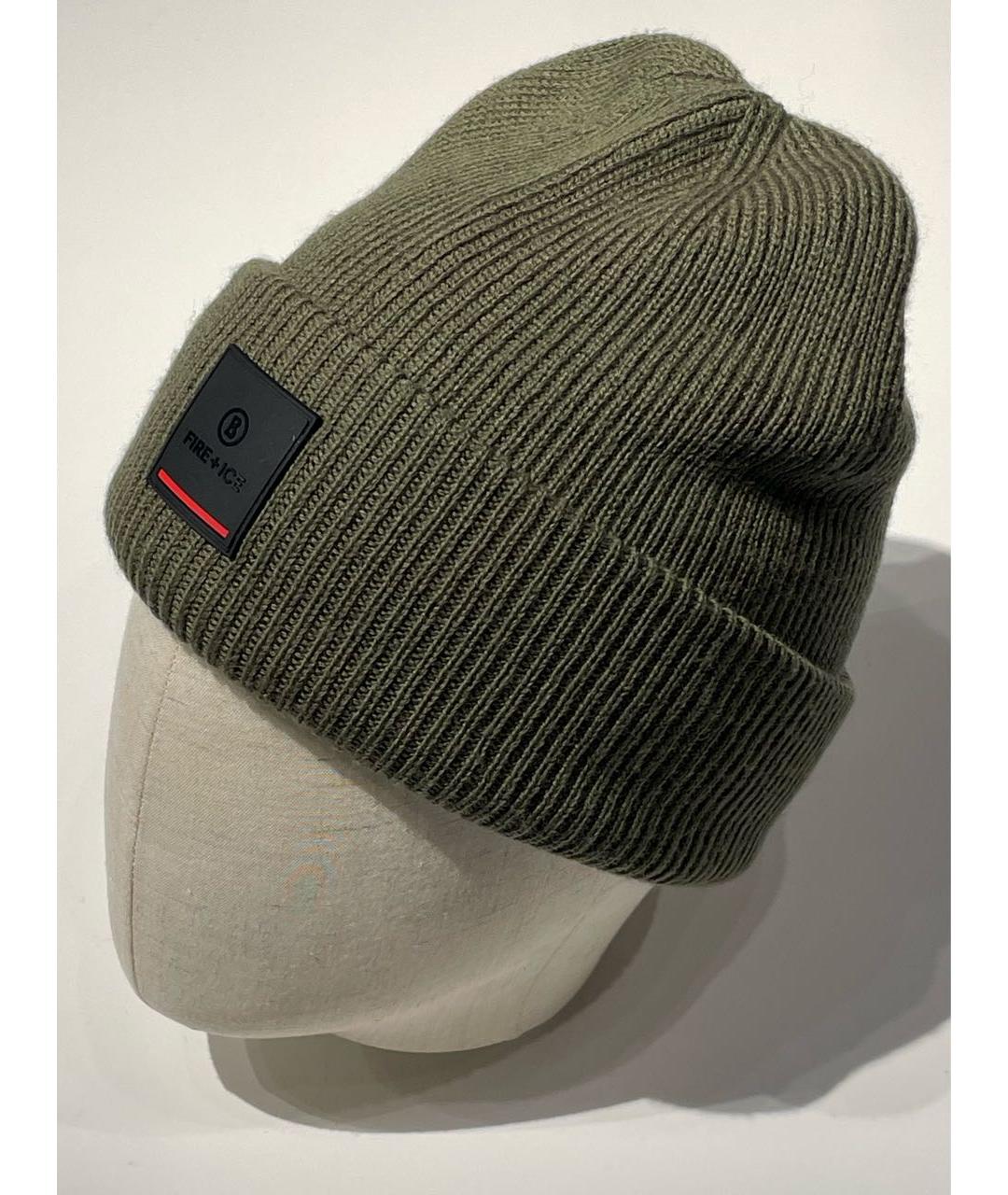 BOGNER Хаки шерстяная шапка, фото 7