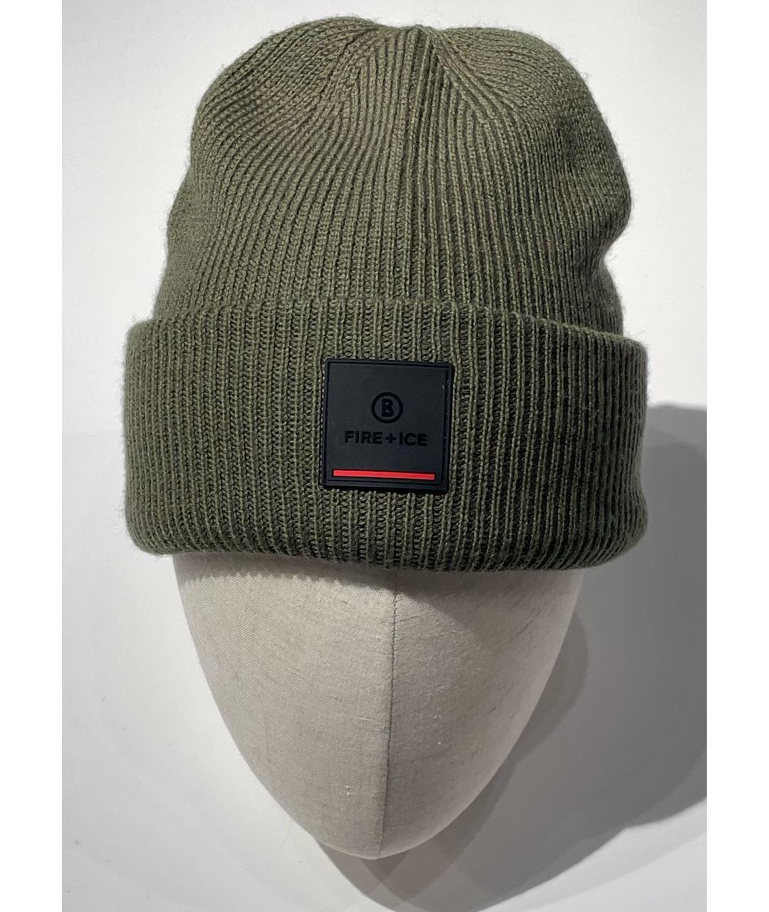 BOGNER Хаки шерстяная шапка, фото 6
