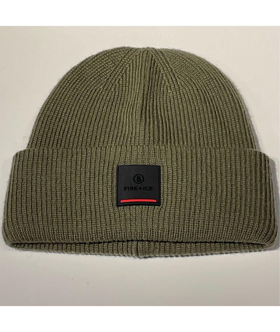 BOGNER Хаки шерстяная шапка, фото 8