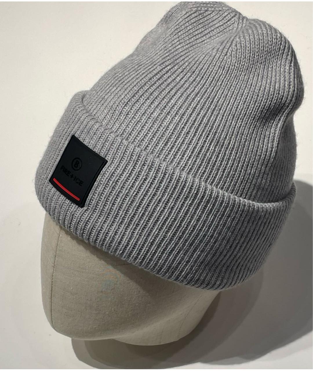 BOGNER Серая шерстяная шапка, фото 7
