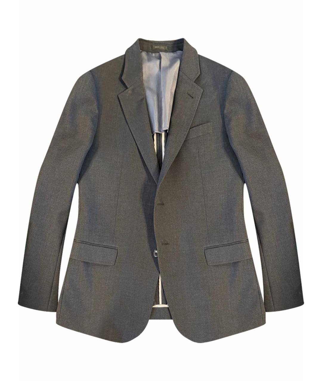 ARMANI COLLEZIONI Темно-синий шерстяной пиджак, фото 1