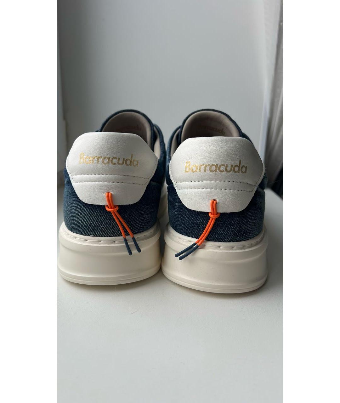 BARRACUDA Темно-синие текстильные низкие кроссовки / кеды, фото 4