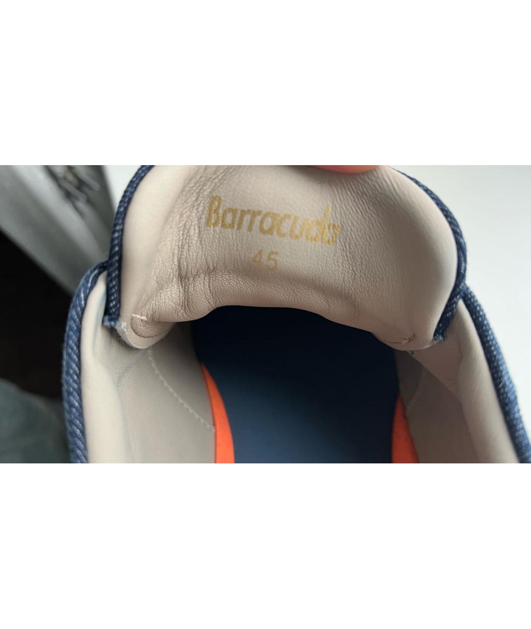 BARRACUDA Темно-синие текстильные низкие кроссовки / кеды, фото 5