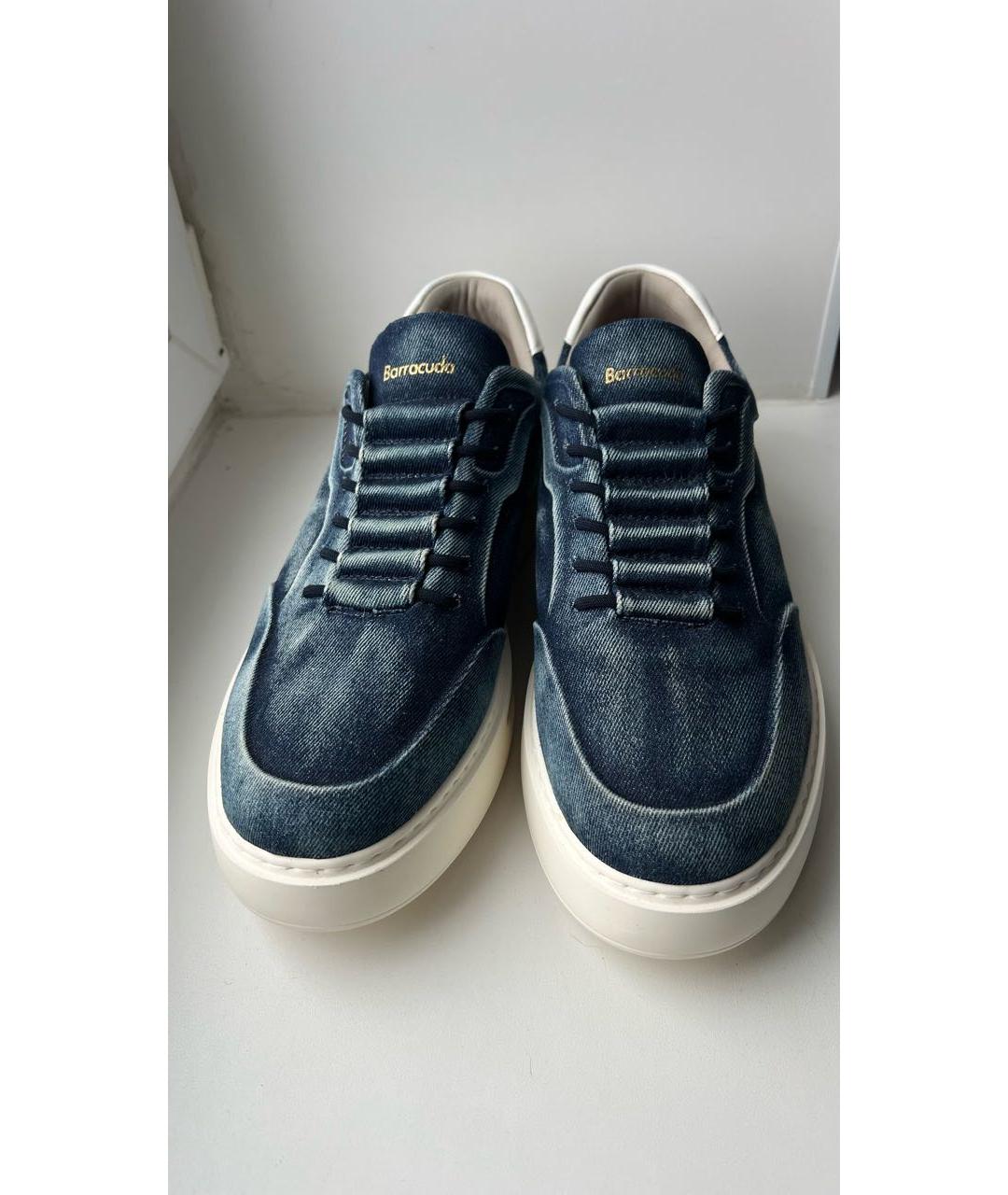 BARRACUDA Темно-синие текстильные низкие кроссовки / кеды, фото 2
