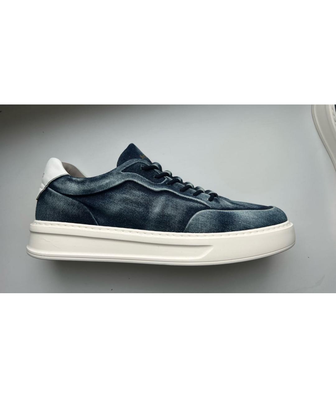 BARRACUDA Темно-синие текстильные низкие кроссовки / кеды, фото 8