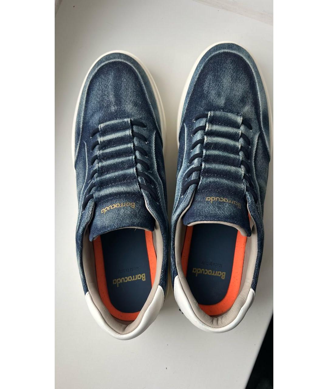 BARRACUDA Темно-синие текстильные низкие кроссовки / кеды, фото 3