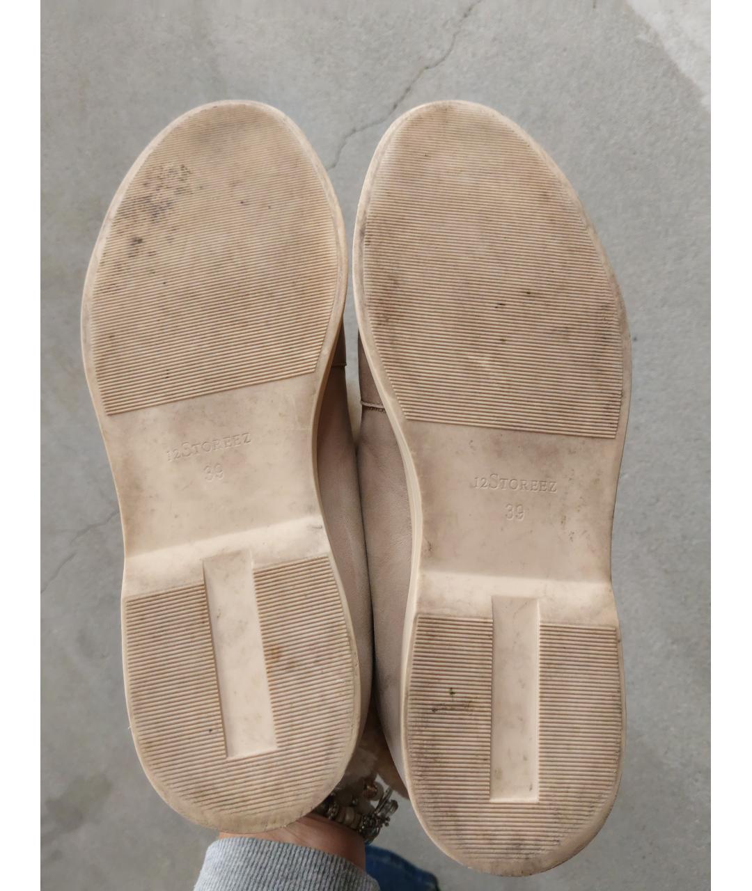 12 STOREEZ Бежевые нубуковые лоферы, фото 2