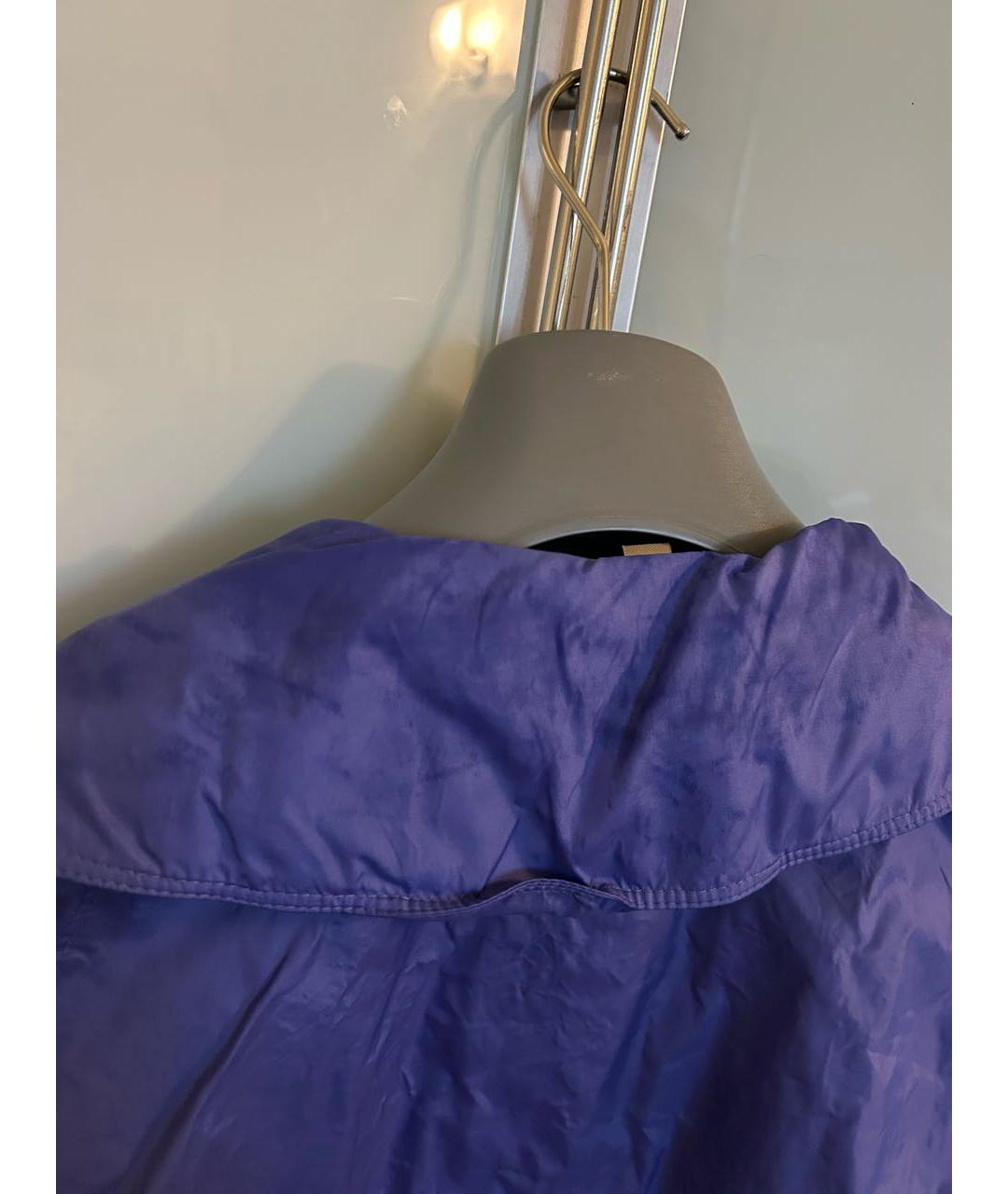 BURBERRY Синяя полиэстеровая куртка, фото 7