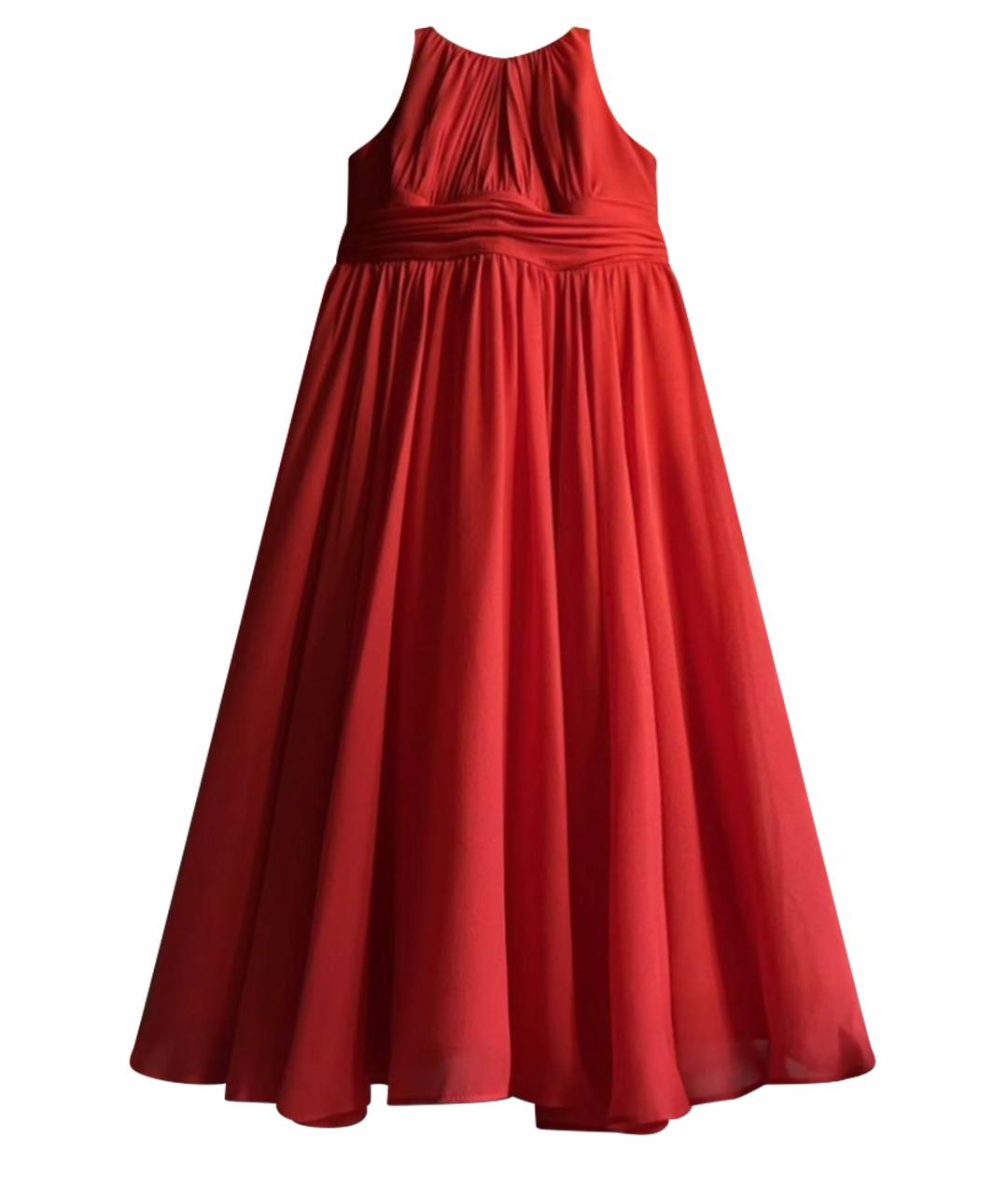 BADGLEY MISCHKA Красное шелковое вечернее платье, фото 1