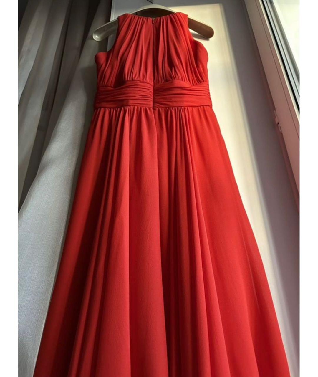 BADGLEY MISCHKA Красное шелковое вечернее платье, фото 2