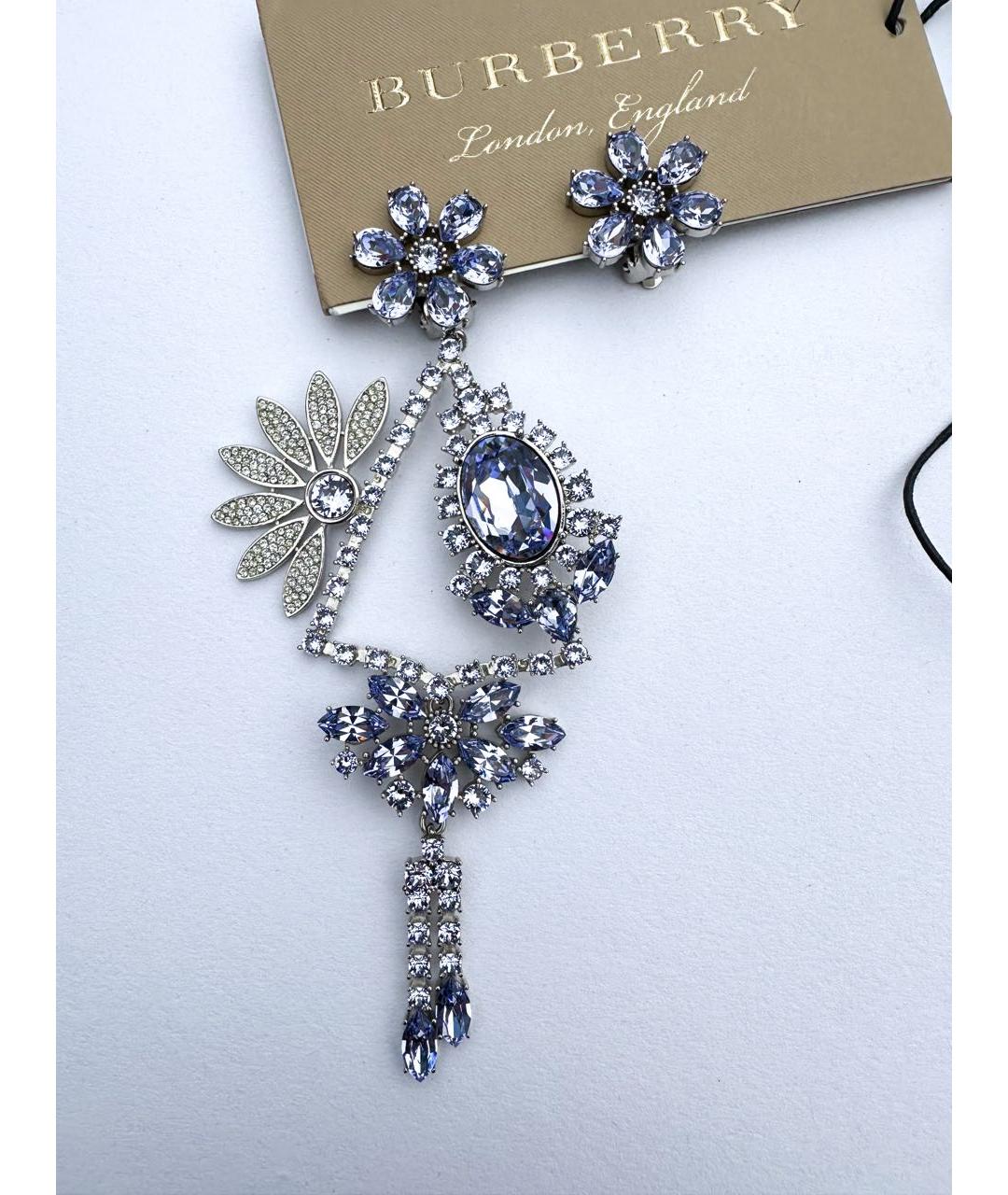 BURBERRY Фиолетовые клипсы, фото 2