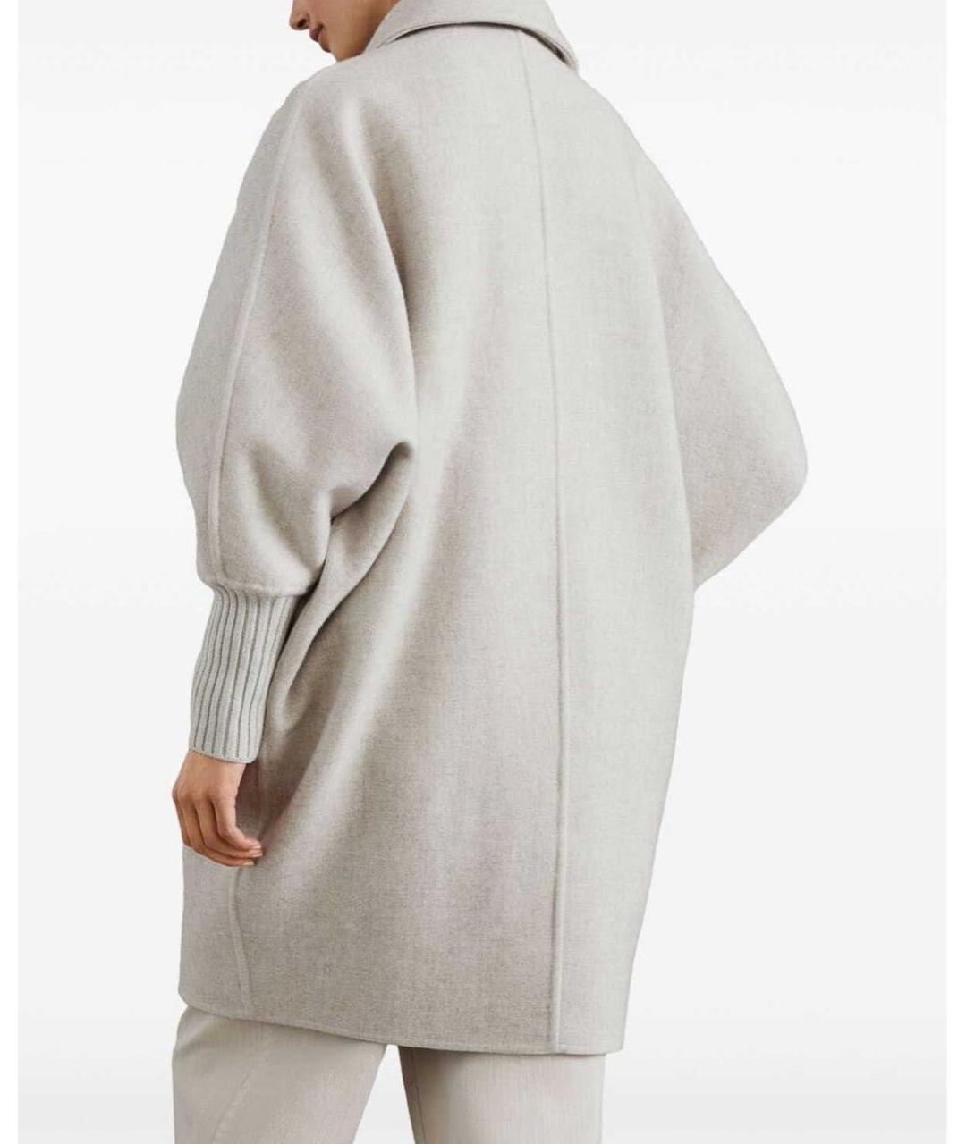 BRUNELLO CUCINELLI Бежевое кашемировое пальто, фото 7