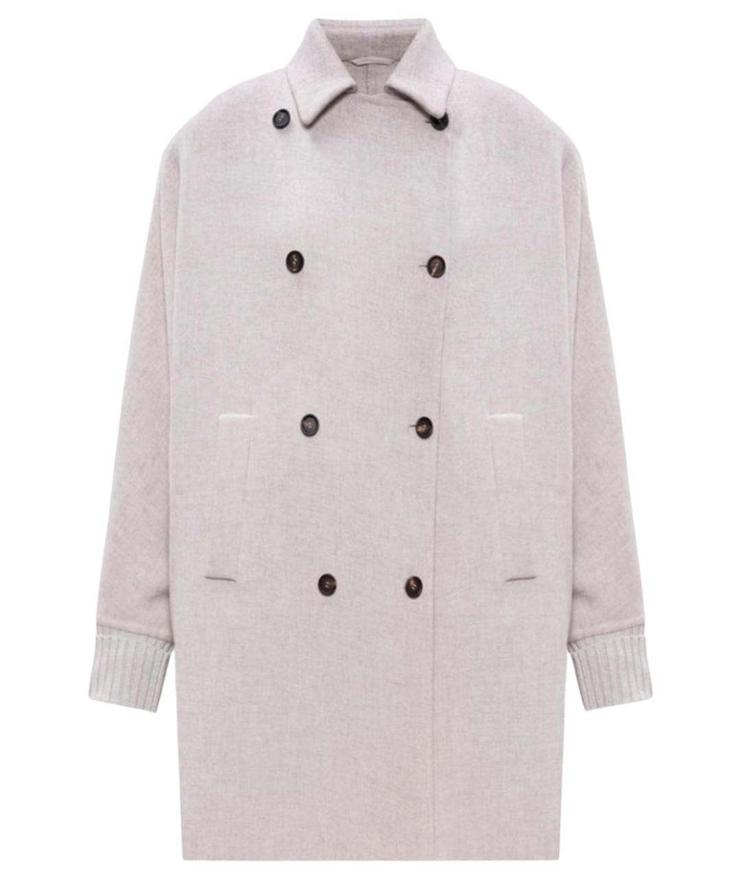 BRUNELLO CUCINELLI Бежевое кашемировое пальто, фото 1