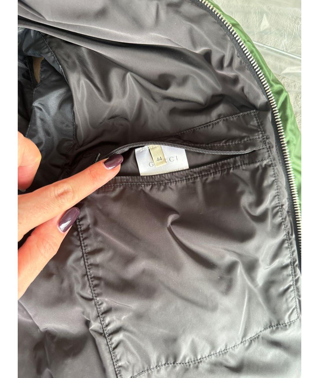 GUCCI Хаки полиамидовый жилет, фото 4