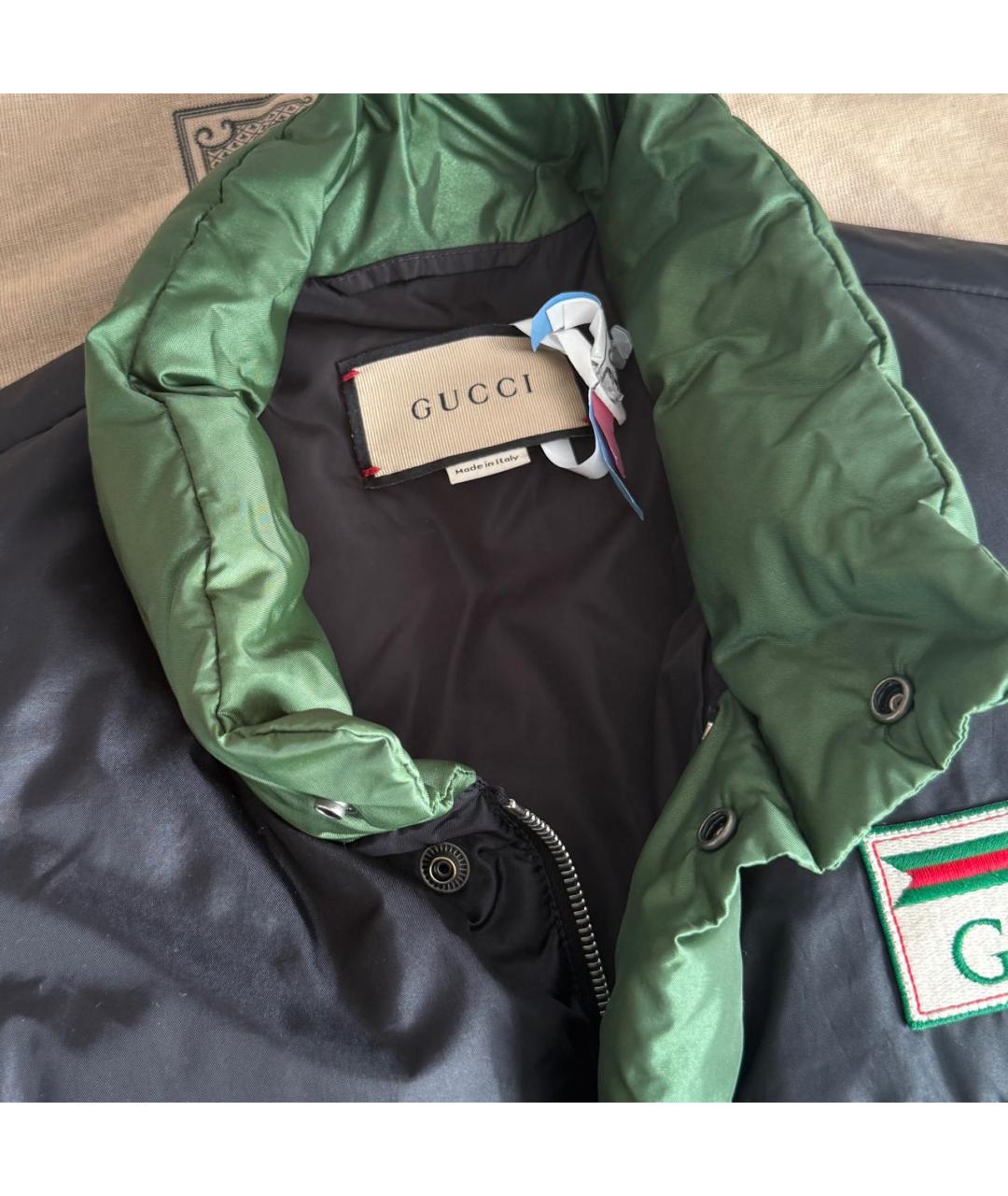GUCCI Хаки полиамидовый жилет, фото 3