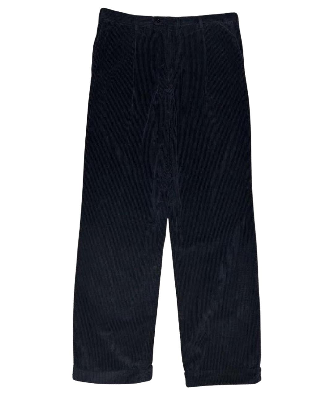 BRIONI Темно-синие хлопковые брюки чинос, фото 1