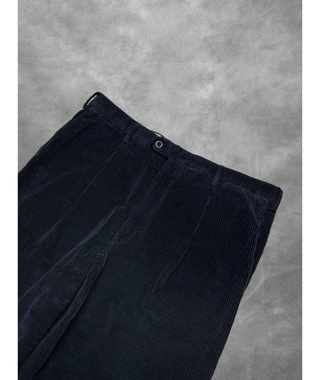 BRIONI Темно-синие хлопковые брюки чинос, фото 5