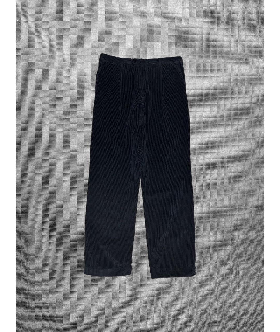 BRIONI Темно-синие хлопковые брюки чинос, фото 7