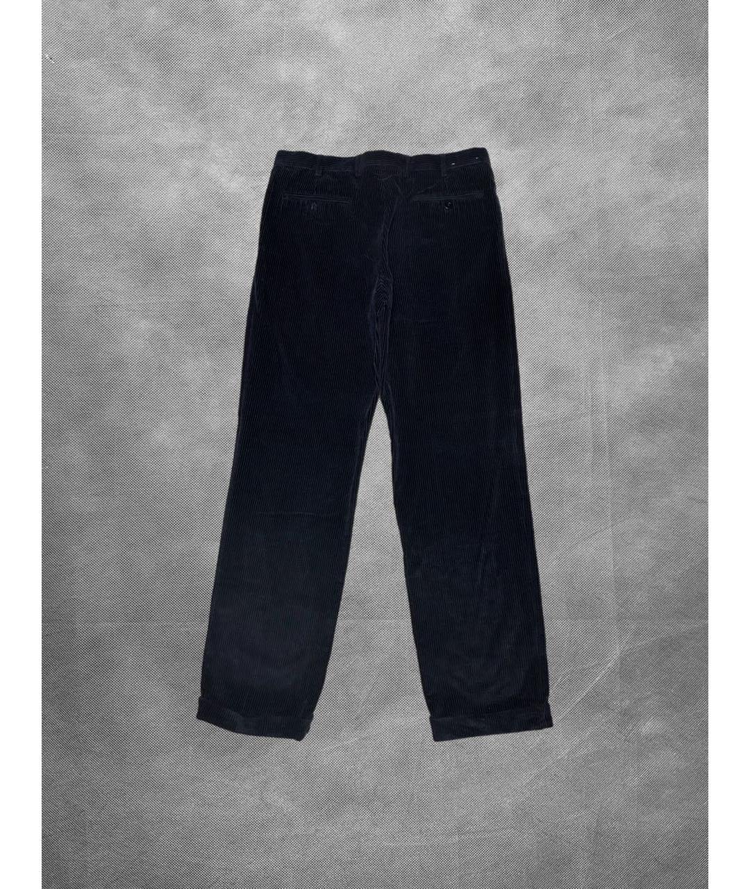 BRIONI Темно-синие хлопковые брюки чинос, фото 2