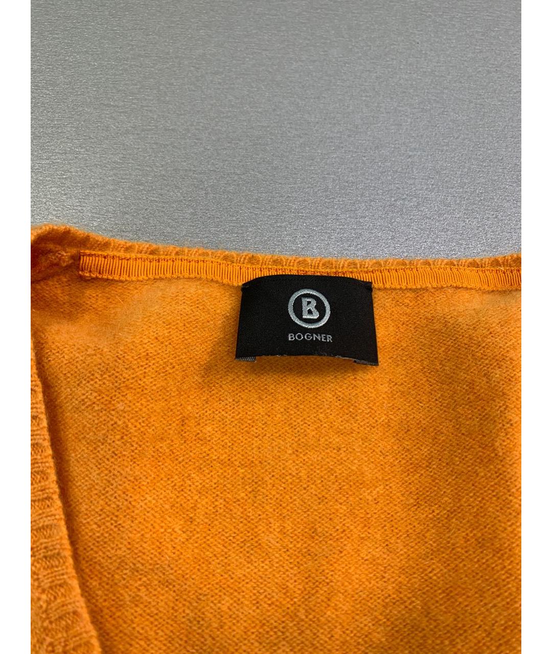 BOGNER Оранжевый шерстяной джемпер / свитер, фото 4