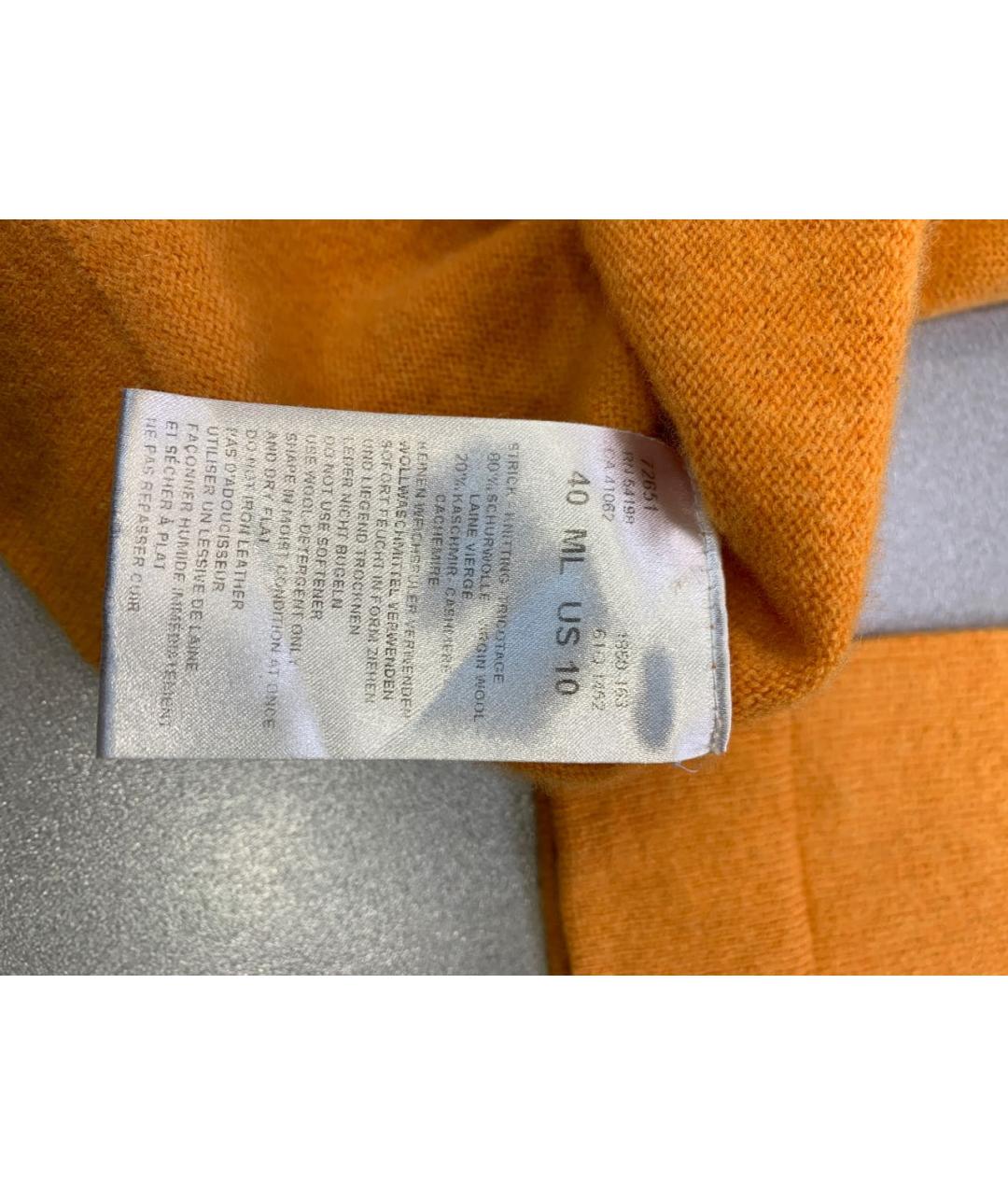 BOGNER Оранжевый шерстяной джемпер / свитер, фото 5