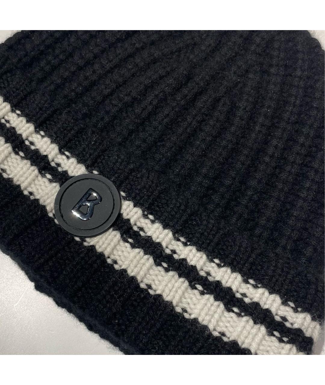 BOGNER Черная кашемировая шапка, фото 3
