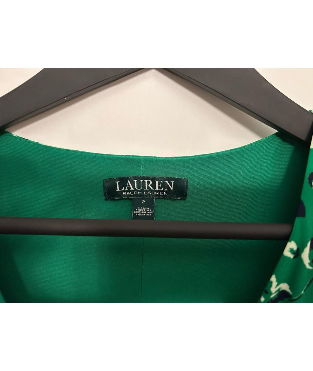 RALPH LAUREN Мульти полиэстеровое повседневное платье, фото 4