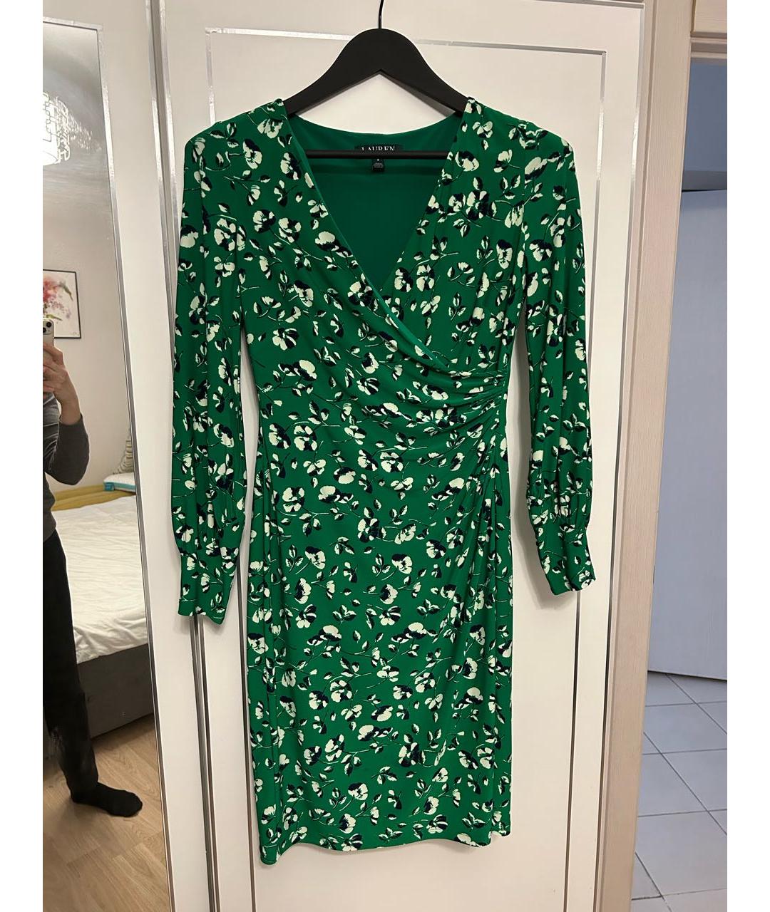 RALPH LAUREN Мульти полиэстеровое повседневное платье, фото 5