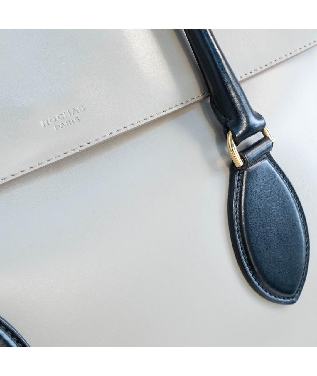 ROCHAS Серая кожаная сумка тоут, фото 5