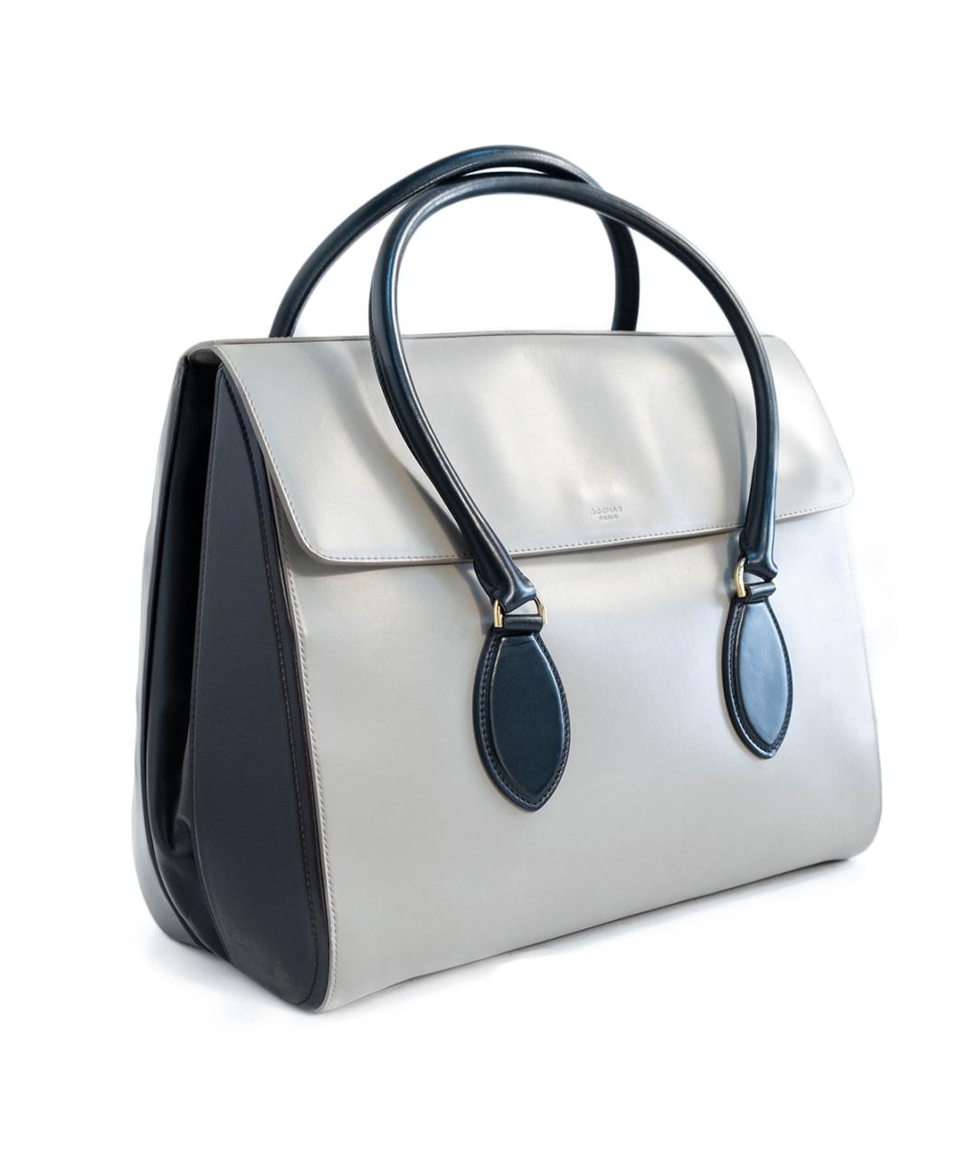 ROCHAS Серая кожаная сумка тоут, фото 2