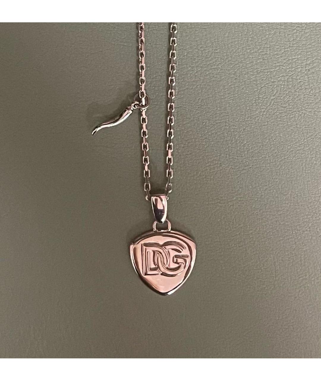 DOLCE&GABBANA Серебряное металлическое колье, фото 2