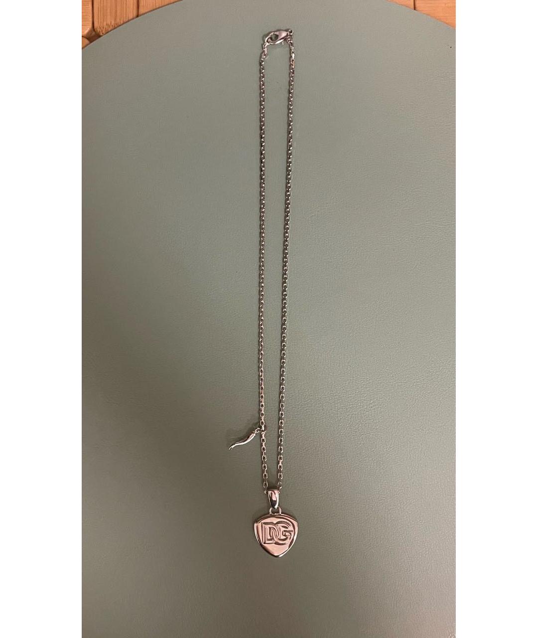 DOLCE&GABBANA Серебряное металлическое колье, фото 3