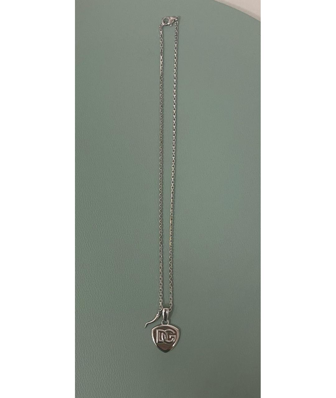 DOLCE&GABBANA Серебряное металлическое колье, фото 5