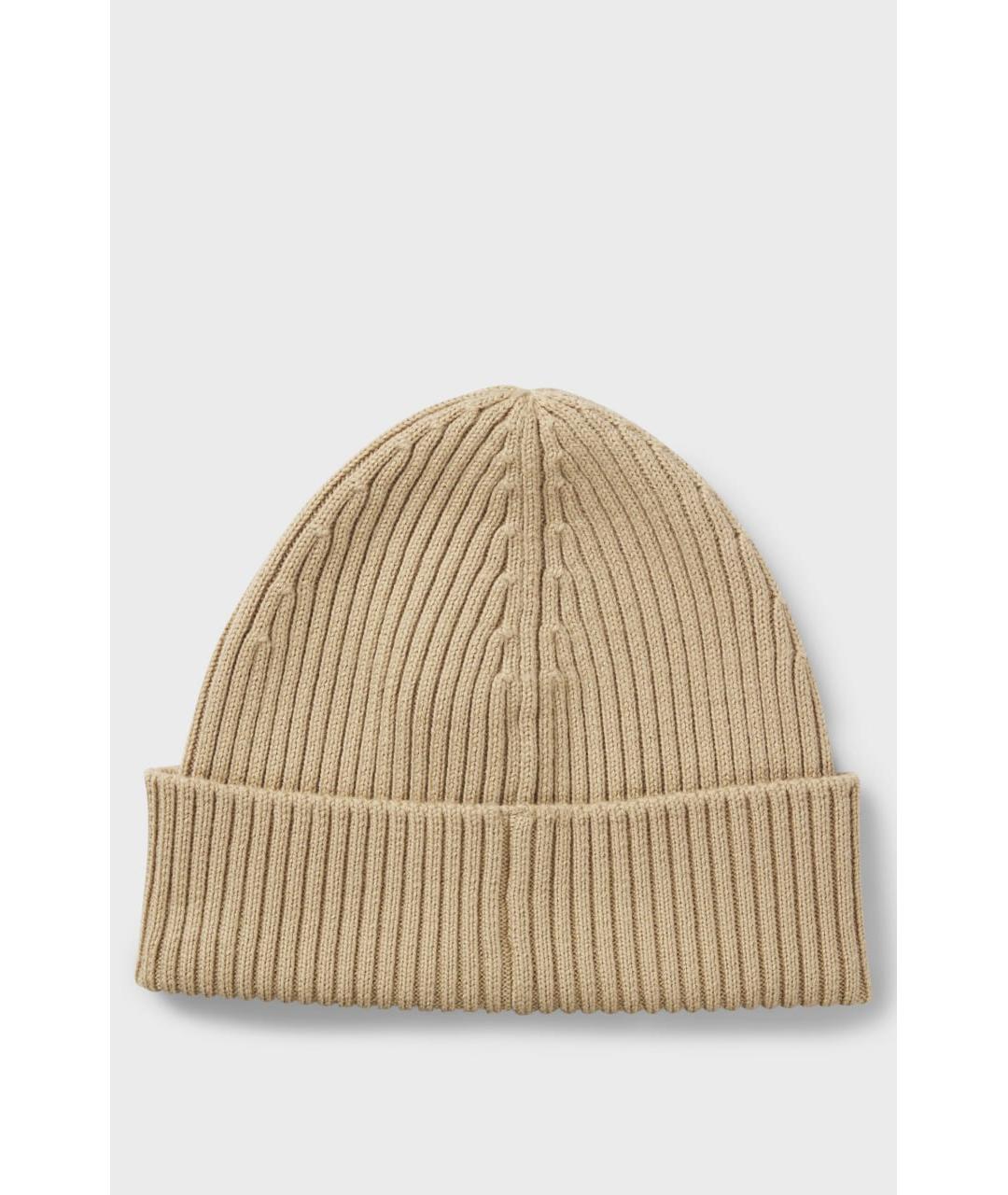 HUGO Бежевая шерстяная шапка, фото 3