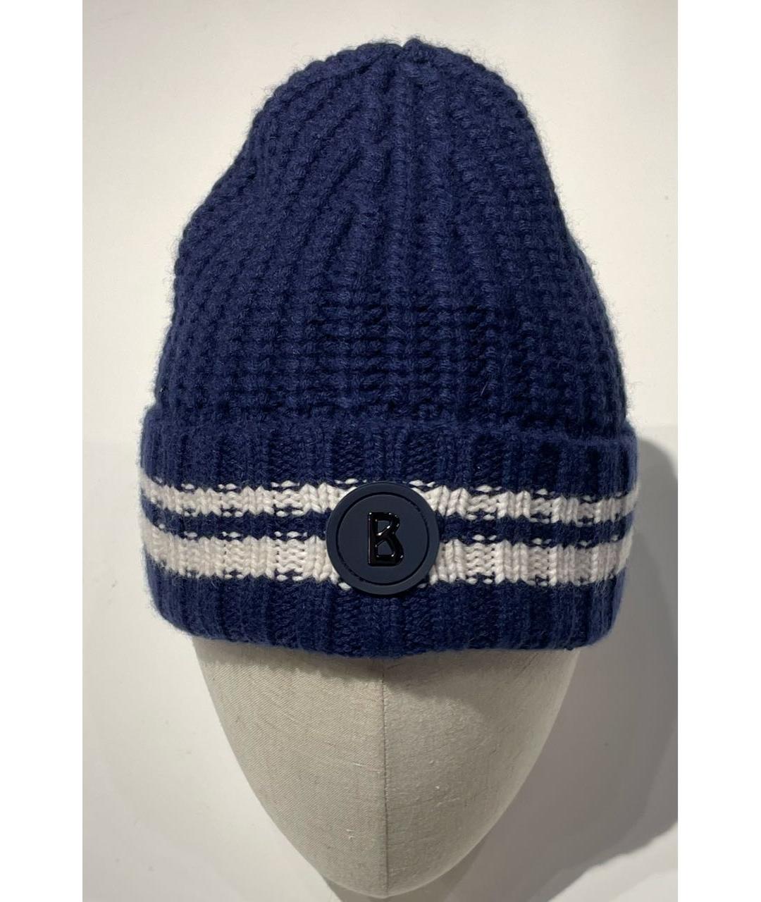 BOGNER Синяя кашемировая шапка, фото 7